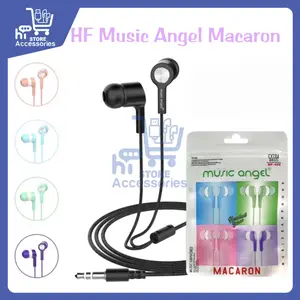 HF HP Music Angel MP3 Macaron | Henset Handsfree Handphone Stereo Earphone YH001