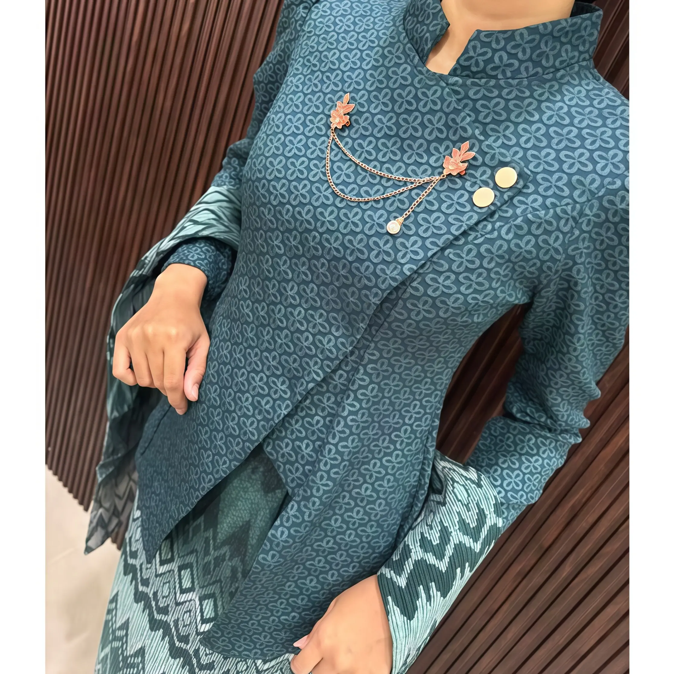 Rok+Selendang Emerald