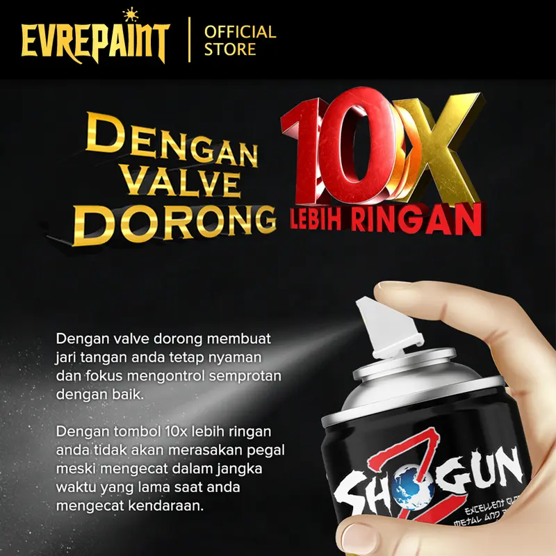 Pilox Pylox Pilox Shogun Z Paint Cat Semprot Motor Hi-Temp Black/Silver - Khusus Knalpot Hitam/Abu-Abu Tahan Panas 600 drajat 2