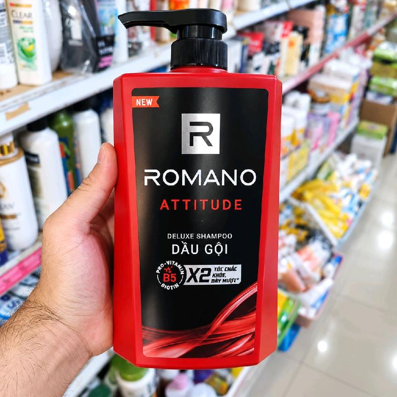Dầu gội Romano chai vòi 650g Attitude Deluxe Shampoo Dầu Gội Chăm Sóc Tóc Mượt Mà Với Pro-Vitamin B5