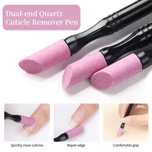UR SUGAR1pc Quartz Pen Cuticle Remover Pusher Trimmer Dead Skin Remover Nail Art Care Tool Quartz Remover Nail Art Tool