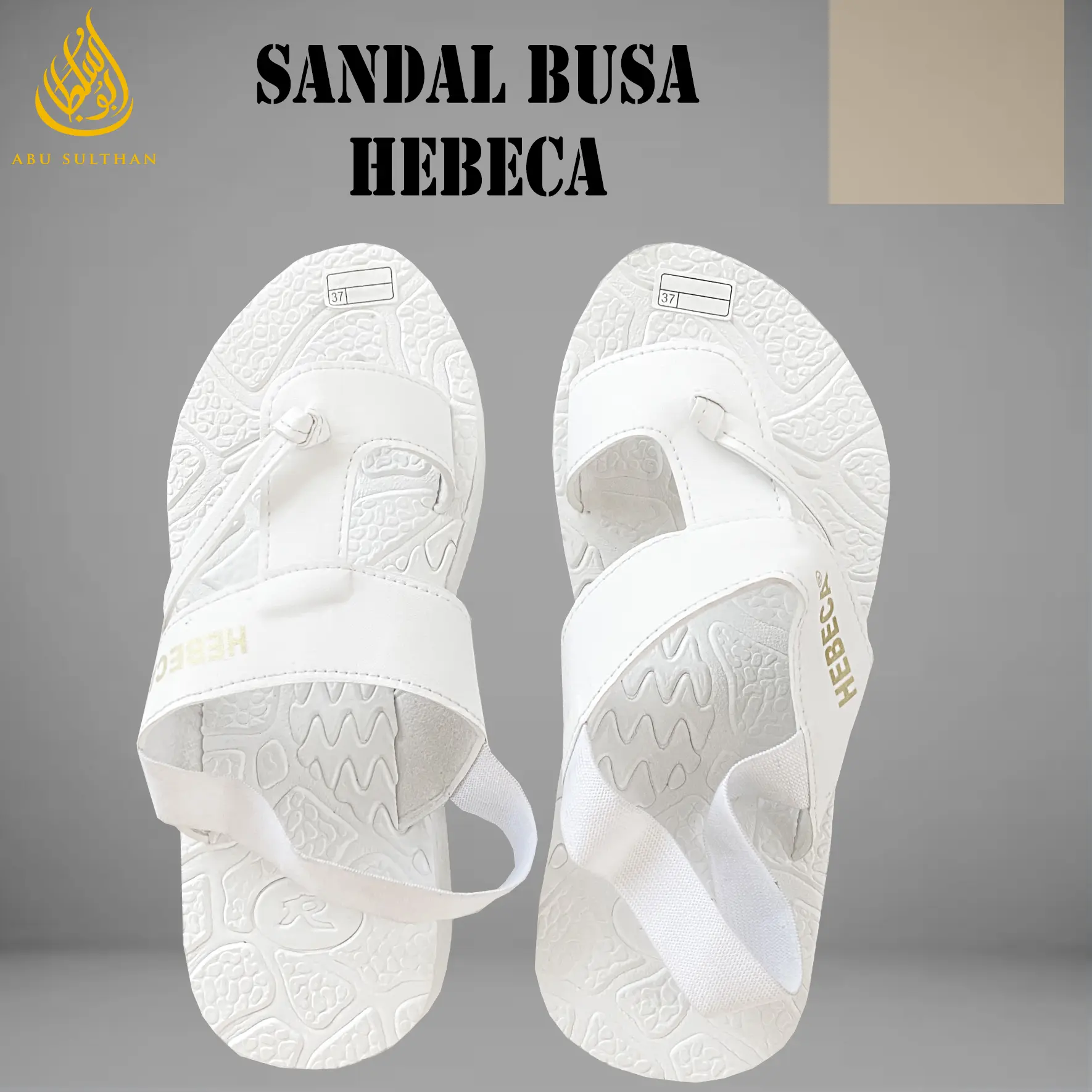 SENDAL SANDAL HAJI UMROH BUSA V1 / SENDAL BUSA PUTIH / SENDAL HARIAN /