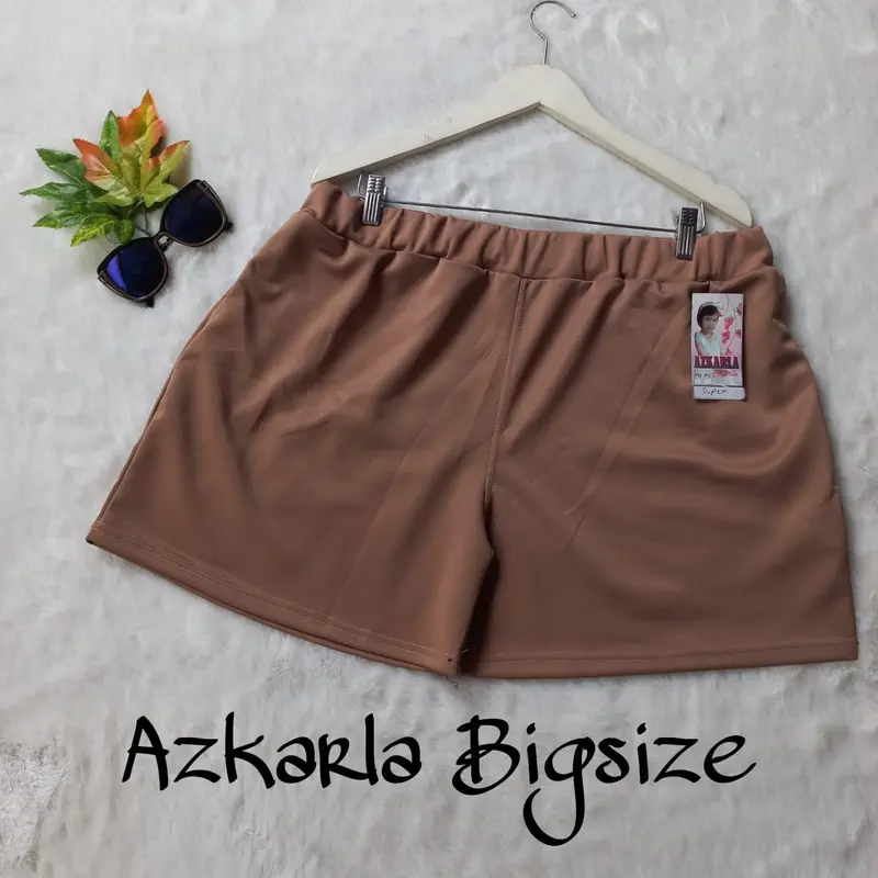 HOTPANTS POLOS EXTRA JUMBO BB 90-135 KILO BY AZKARLA TERLARIS,TERYAMAN DAN BERKUALITAS #celanaootd#celanajumbo 7