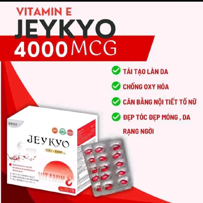 1 hộp vitamin e đỏ JEYKYO 100 viên thực phẩm bổ sung hỗ trợ làm đẹp da