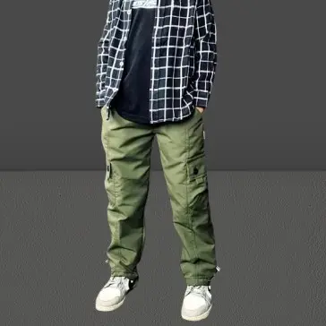 Celana Panjang Anak Unisex Cargo Pants Serut Jogger Usia 5-14 Tahun celana cargo serut anak remaja tanggung 3