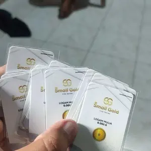 Souvenir emas mini 0.001 Gr logam mulia Emas murni 24K mini gold baby gold micro gold nano gold love gold small gold