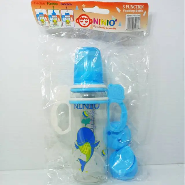 NINIO Botol Susu Dot Minum Asi Cup Bayi 3 Fungsi 3in1 150ml 3-2103-MH 4
