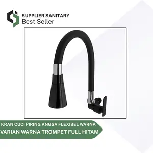 KRAN CUCI PIRING FLEXIBEL HITAM/KRAN DAPUR KITCHEN SET/KRAN WASTAFEL Air