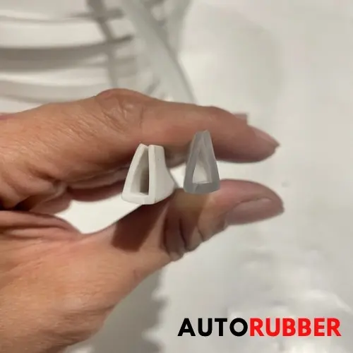 Karet List Lis Jepit U Plat Kaca Tebal 5 Mm Bening Putih Transparan