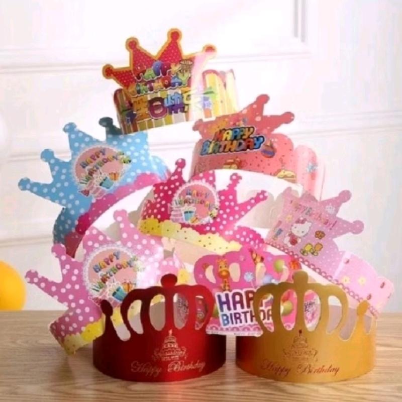 Topi Mahkota Ulang Tahun Anak-Anak - 1 Pcs - Aksesoris 1