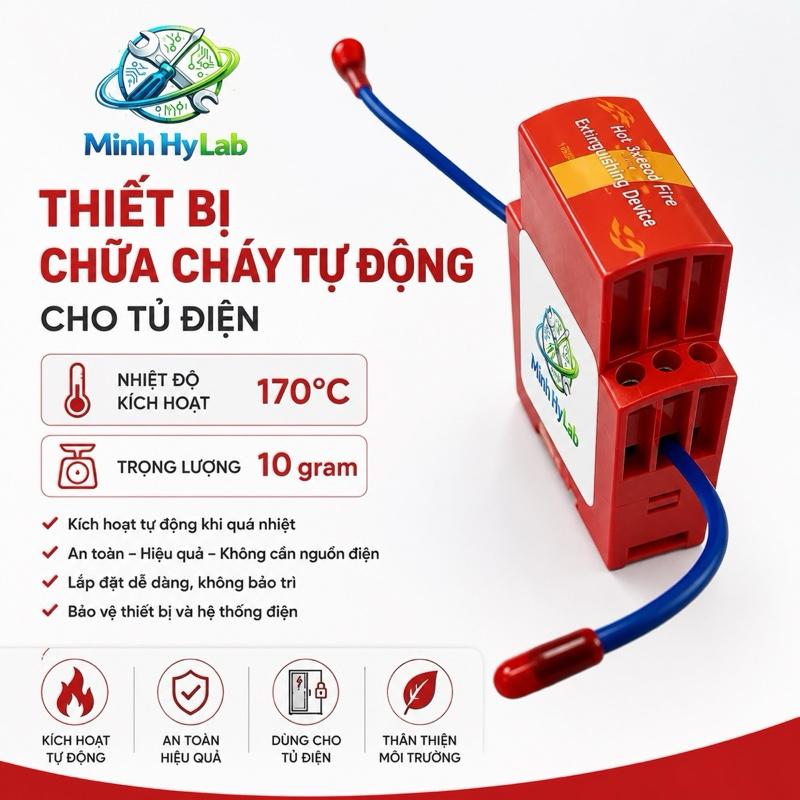 Thiết bị chữa cháy tự động Aerosol cho tủ điện/hộp điện năng lượng mặt trời…