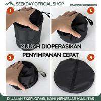 Gambar SEEKDAY Tempat Sampah Mini Camping Tempat Sampah Mobil Lipat 5L Tempat Sampah Kecil Untuk Kamar Dapat Gantung/Kecil Dan Portabel - hitam dari Seekday Indonesia Official Store Kab. Tangerang 3 Tokopedia