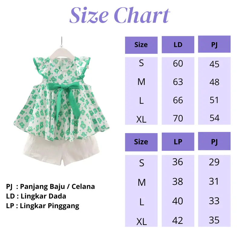 Baju Anak - Setelan Anak Perempuan Midori Pita Motif Bunga Terlaris / Fashion Oneset Anak Korean Style 8