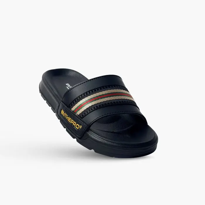 ENTHEPRO 39-43 Sandal Slide Pria Proslide Elvio Black - Sandal Selop 4