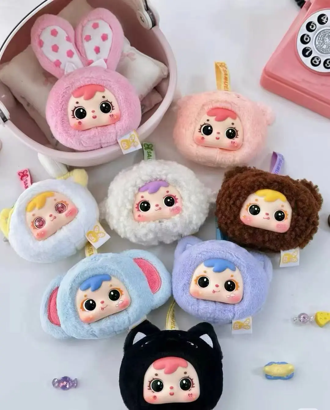 Sản phẩm mới Ba chú thú nhỏ (Samuel)mini series dễ thương sang trọng hợp thời trang chơi hộp quà tặng mù