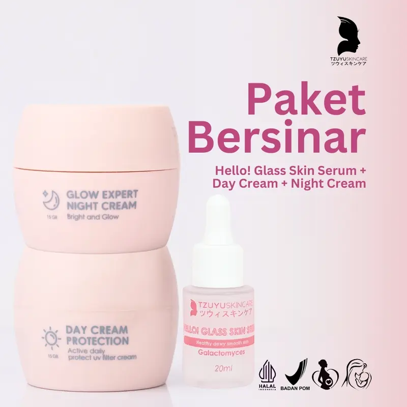 TZUYU SKINCARE - Paket Bersinar | Recover Your Glow | LEBIH HEMATT - 3in1 for GLOW Cleanser Mencerahkan 0