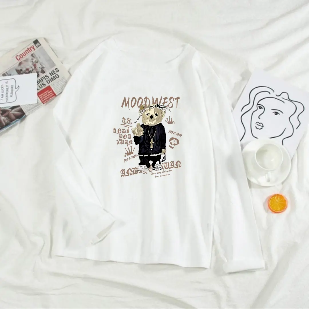 Kaos Oversize Wanita Lengan Panjang/ Kaos Distro WANITA// Kaos Streetwear Oversize / Baju Kaos Distro / Kaos / Wanita / COD/TERSEDIA 3 ukuran Atasan Oblong Cewek Katun