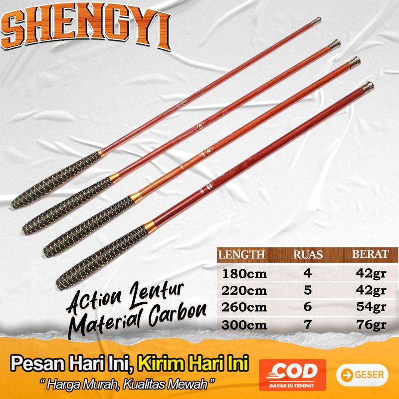 Tegek Shengyi Microfishing Ruas 53cm Action Slow Lentur 2
