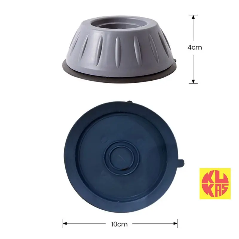 [isi 4 pcs] Alas Kaki Mesin Cuci Kulkas Universal Anti Slip dan Anti Getaran Tatakan Pelindung Meja Getar KUKAS.ID 4