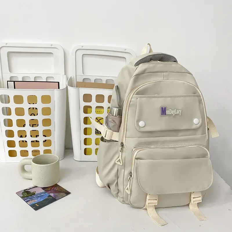 TAS ANAK SEKOLAH PEREMPUAN SD SMP SMA TAS SEKOLAH ANAK CEWEK MODEL IMPORT  RANSEL FASHION REMAJA CUTE RANSEL REMAJA CANTIK GAYA SIMPLE  RANSEL WANITA SIMPLE BANYAK RUANG 5