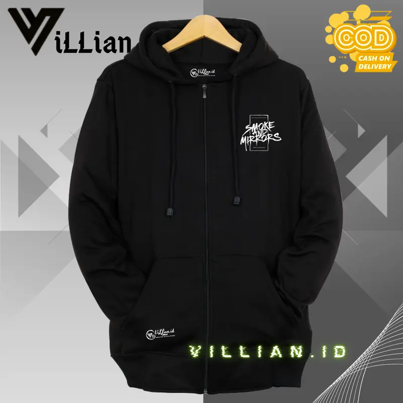 [ BISA COD ] SWEATER HOODIE ZIPPER RESLETING  PRIA/WANITA BANDUNG Distro Fleece Tebal 2