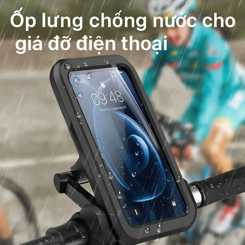 Giá Đỡ Điện Thoại Xe Máy, Chống Thấm Nước, Dành Cho Điện Thoại Di Động, Xoay 360 Độ, Màn Hình Trong Suốt phụ kiện kẹp giá đỡ túi đựng điện thoại xe máy chống nước sốc rung phượt thủ shipper có cảm ứng