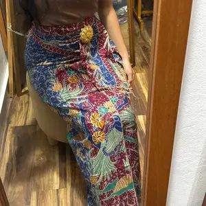 kamen sutra paris set selendang motif merak