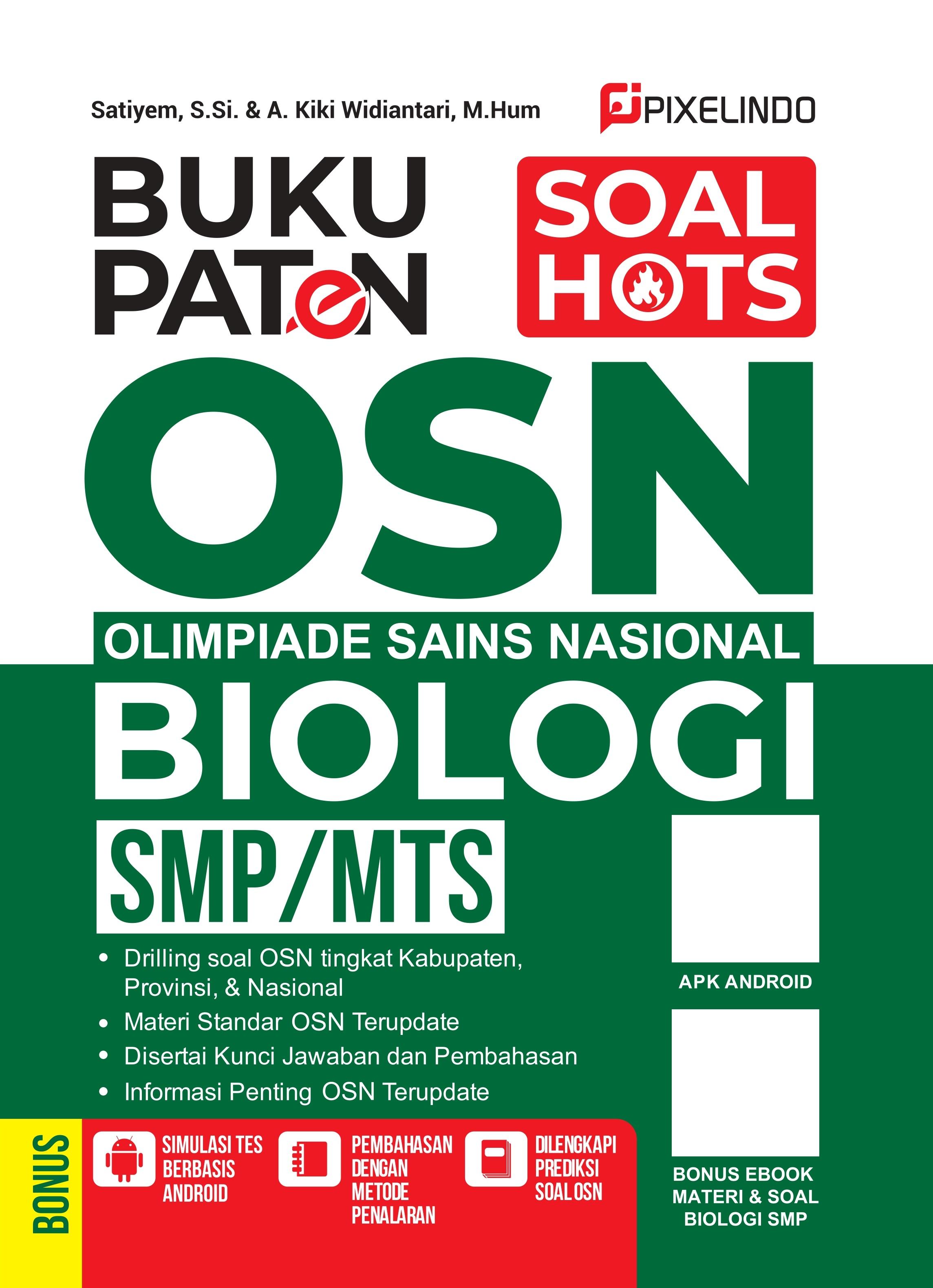 BUKU PATEN OLIMPIADE SAINS NASIONAL IPA, IPS, MATEMATIKA, BIOLOGI ...