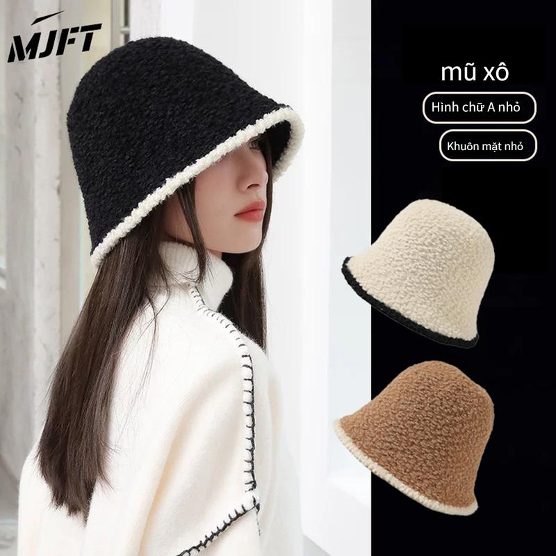 Mũ len lông vành nhỏ cực xinh phong cách Hàn Quốc bucket MJFT mùa thu Mẫu mới Mũ Ngư Dân bucket Mũ Mùa Đông Nhật Bản Thời Trang Cho Nữ Mũ Trụ Ấm Áp Mùa Thu Đông Women hat autumn Cap Nón Chống Nắng