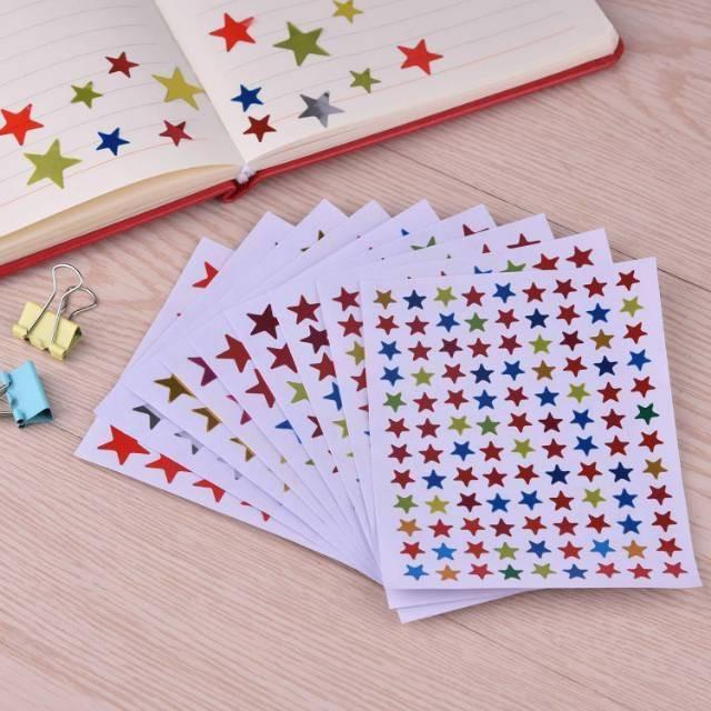 Colorful Reward Sticker Star Stiker Bintang isi ±10 lembar - Shop ...