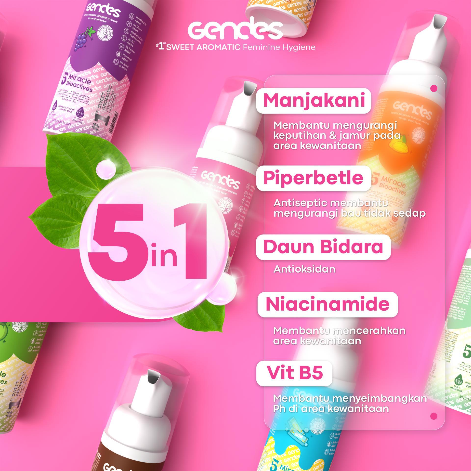 BUY 2 GET 5 Gendes Sweet Aromatic Feminine Hygiene Care Free Gift With Purchase | Perawatan Area Kewanitaan | Membantu Mengurangi Keputihan | Membantu Menghilangkan Aroma Tidak Sedap Pada Area Kewanitaan BUY 2 GET 5 Gendes Sweet Aromatic Feminine Hygiene Care Free Gift With Purchase | Perawatan Area Kewanitaan | Membantu Mengurangi Keputihan | Membantu Menghilangkan Aroma Tidak Sedap Pada Area Kewanitaan
