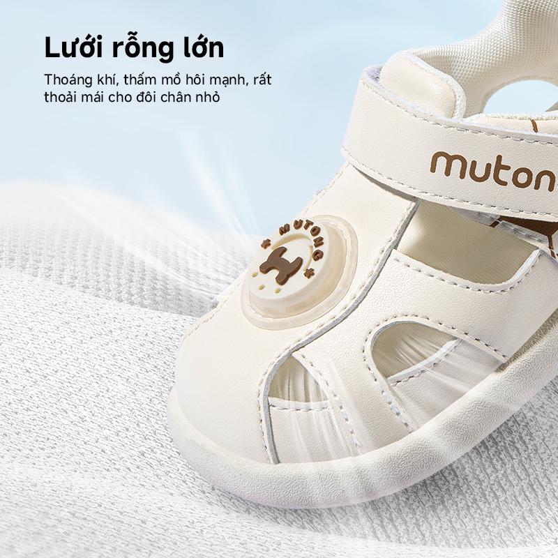 Product Introduction of Dép Da Cừu Cho Em Bé Trai, MUTONG, 2025, Giày Mùa Hè Cho Bé Trai, Giày Tập Đi Đế Mềm Thoáng Khí, Dép Da Chống Căng Thẳng Cho Trẻ Sơ Sinh Và Trẻ Mới Biết Đi, Thích Hợp Cho Bé Gái 9