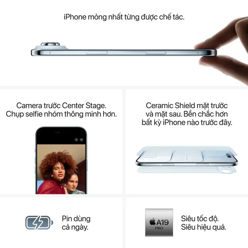 Điện thoại iPhone Air 256GB - Hàng chính hãng | BigBuy360 - bigbuy360.vn