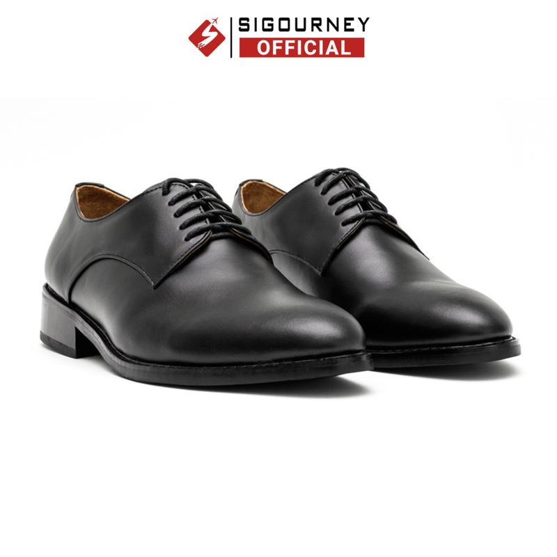   Đế gỗ - Lót da  Giày Derby Đế Phíp Gỗ Cao Cấp SIGOURNEY SCC-06 Shoes Nam 