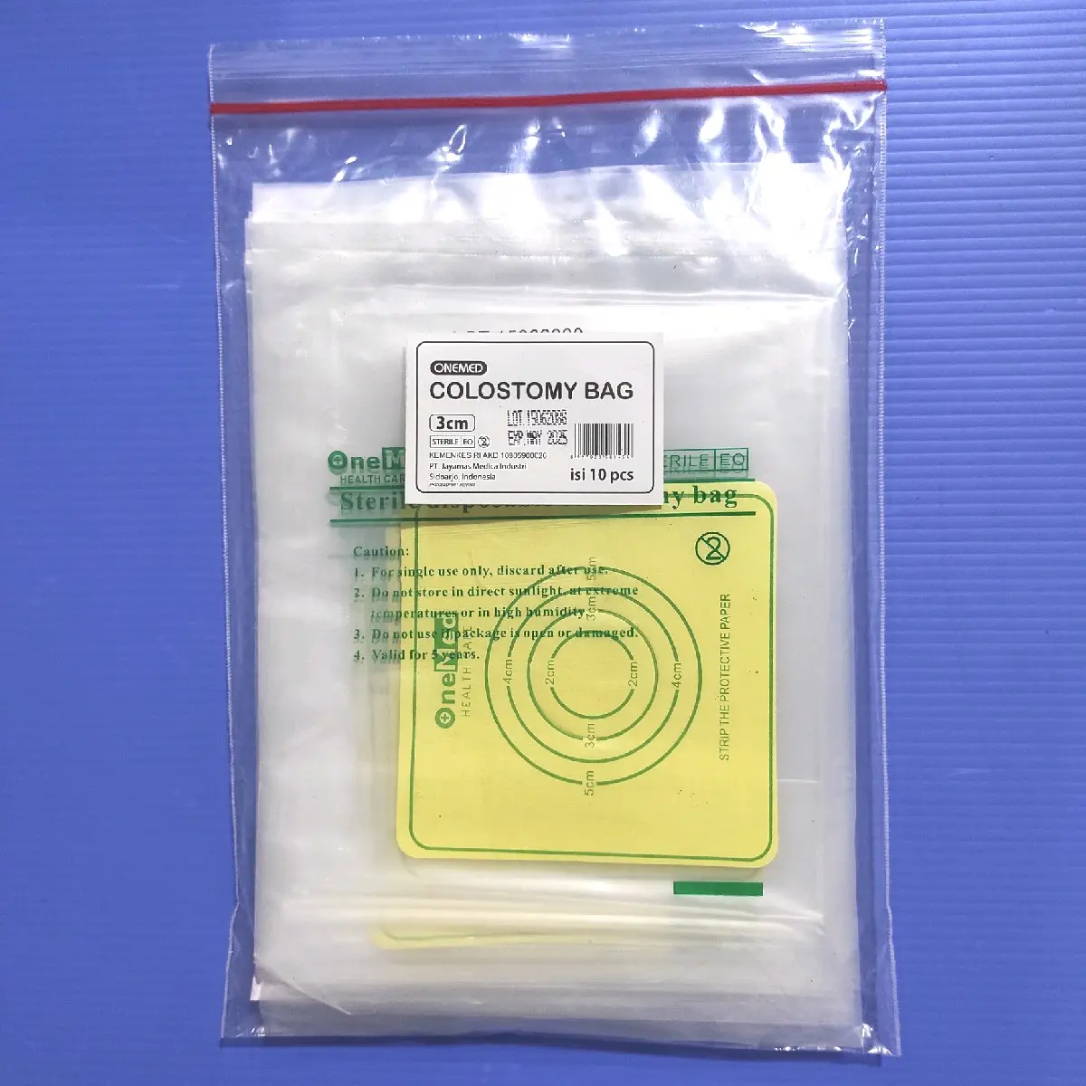 Colostomy bag onemed 3cm/ kantong kolostomi onemed