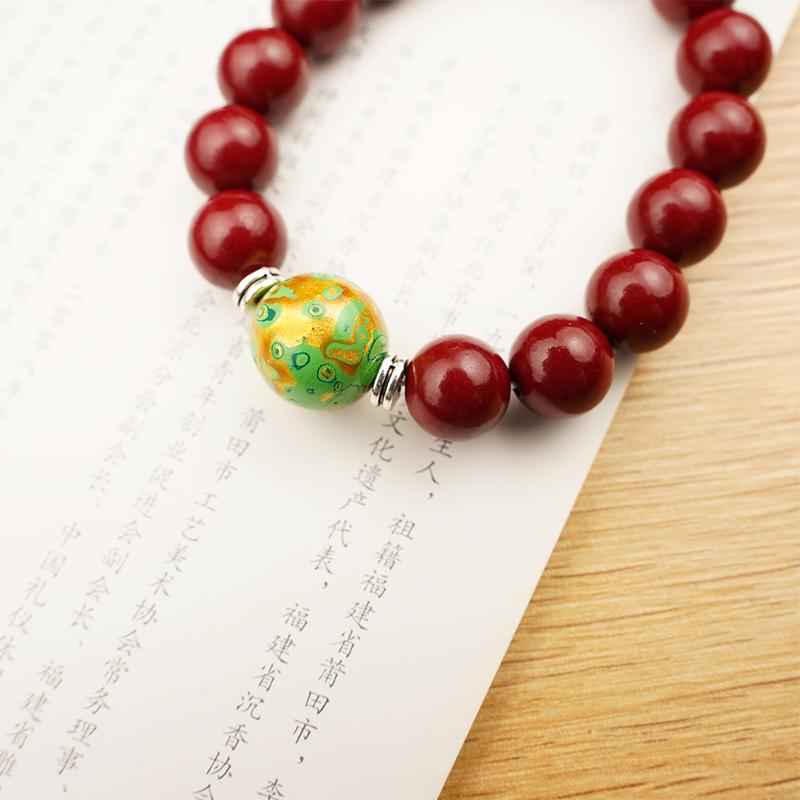Product Introduction of Cinnabar single circle bracelet x1032 2