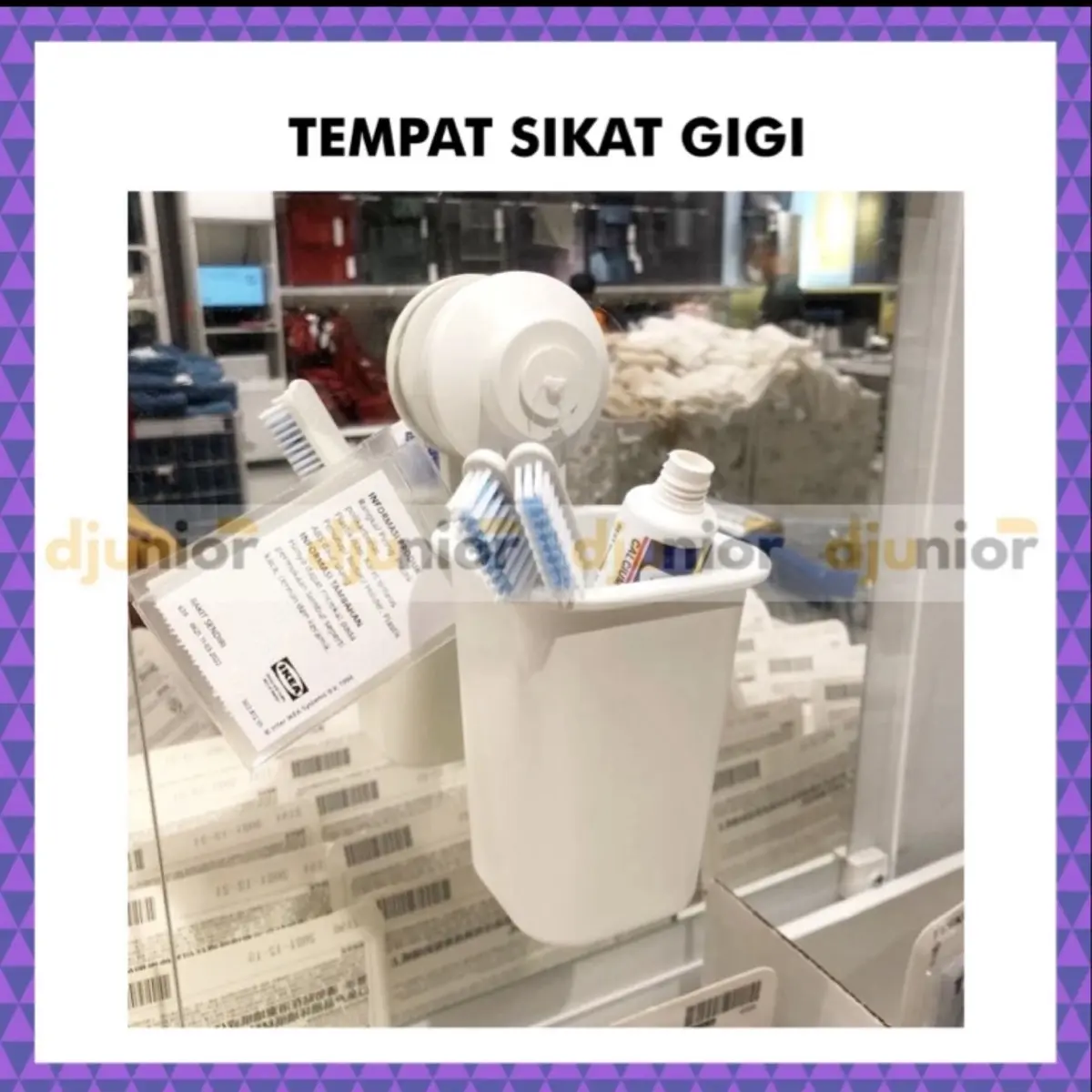 TISKEN TEMPAT SIKAT PASTA GIGI ODOL HISAP SUCTION HOOK CUP - IKEA