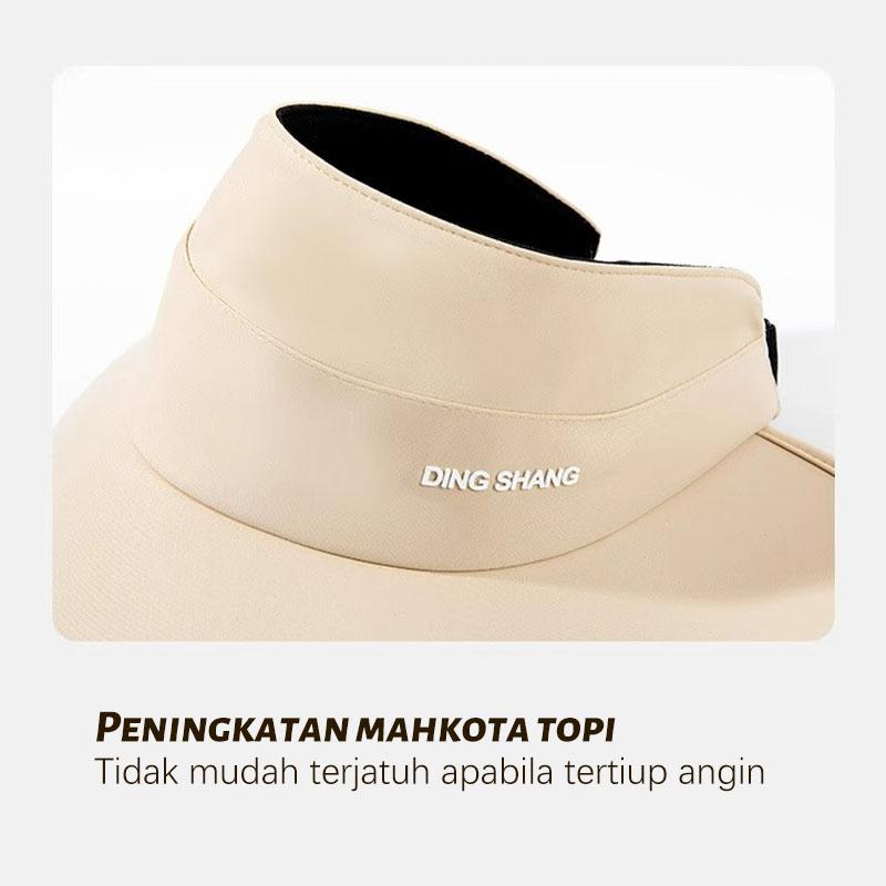 topi anti panas matahari topi wanita  topi anti uv  topi wanita korean style hijab fashion topi lebar pinggirannya besar 6