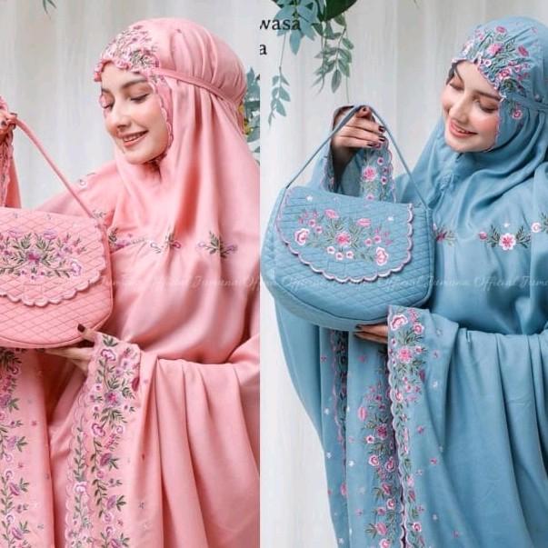 Mukena Bordir Bunga Diora 1