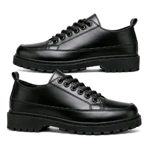 SEPATU DOCMART PRIA FULL BLACK SEPATU FORMAL KERJA KANTOR