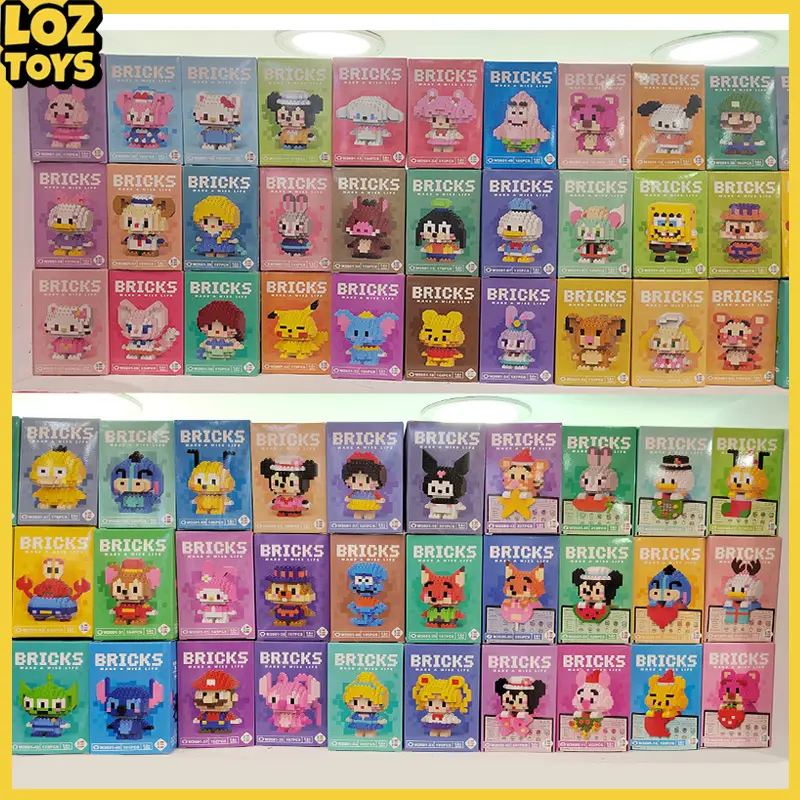 Nano Block Model Karakter Kartun Mainan Balok Edukasi Anak DIY Bricks