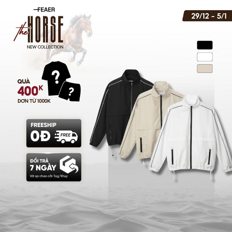 Áo Khoác Dù Hàn Dài Tay Cao Cấp Nam Nữ WINDBREAKER Năng Động Trẻ Trung - FEAER