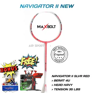 Raket Badminton Maxbolt Thunder Bolt 35 Lbs Original 100%