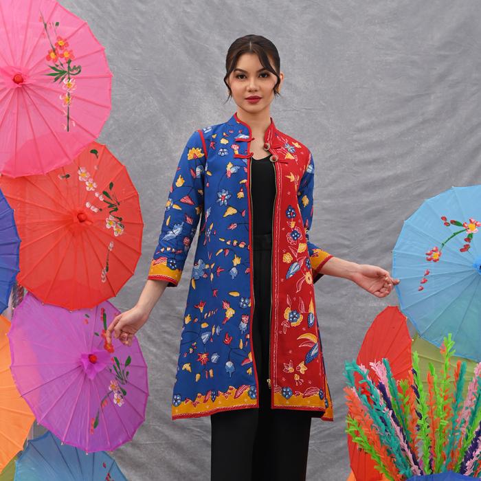 Gambar NONA RARA - Cindy Dress Tulis Betawi D0539, Dress kerja batik wanita modern - S dari Nona Rara Batik Kota Administrasi Jakarta Timur Tokopedia