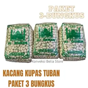 Promo 3 Bungkus Kacang Kupas Tuban 250 gram Kwalitas Pilihan Tinggal Goreng Camilan Food Snacks