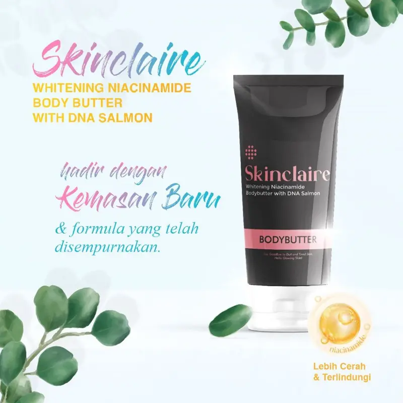 Bigenmi Skinclaire Whitening Niacinamide - Body Butter DNA SALMON Lotion Extract Tubuh Hand Vitamin 5