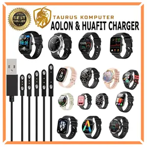Aolon Smartwatch Kabel Charger Jam Magnetic For CURVE/GT5 PRO/NAVI R/GTS/FOOMLITE Casan Smart Watch