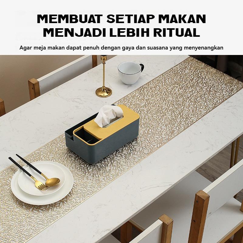 "Taplak Meja Tamu Besar dengan Insulasi Anti Panas dan Tahan Air, Bendera PVC Tikar Barat Kualitas Tinggi"