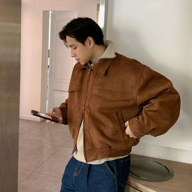  Áo Khoác Da Lộn Nam Nữ DaeOne - Soft Suede Zip Jacket DaeOne 