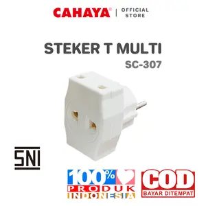 CAHAYA - Steker T Multi 3 Arah SC-307